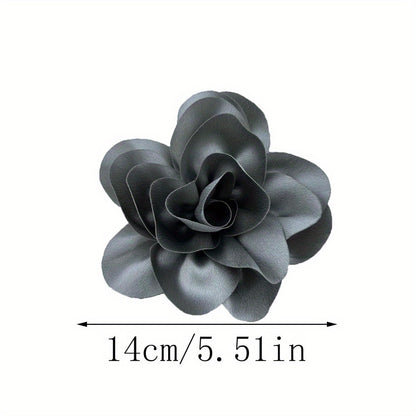 Romantic Rose Fabric Corsage Hat Clothing Decoration Accessories in Flower Shape Simulation for 1PC