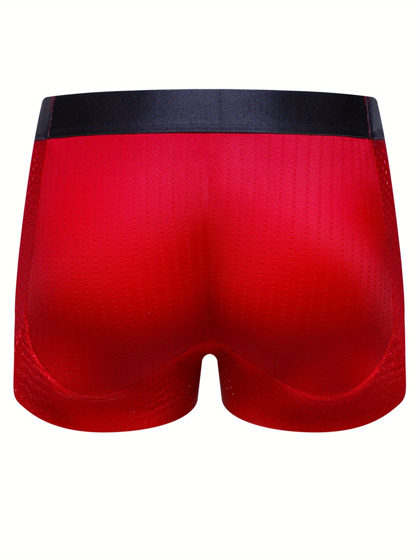 Men's breathable boxer briefs for gym, with butt shaping feature.