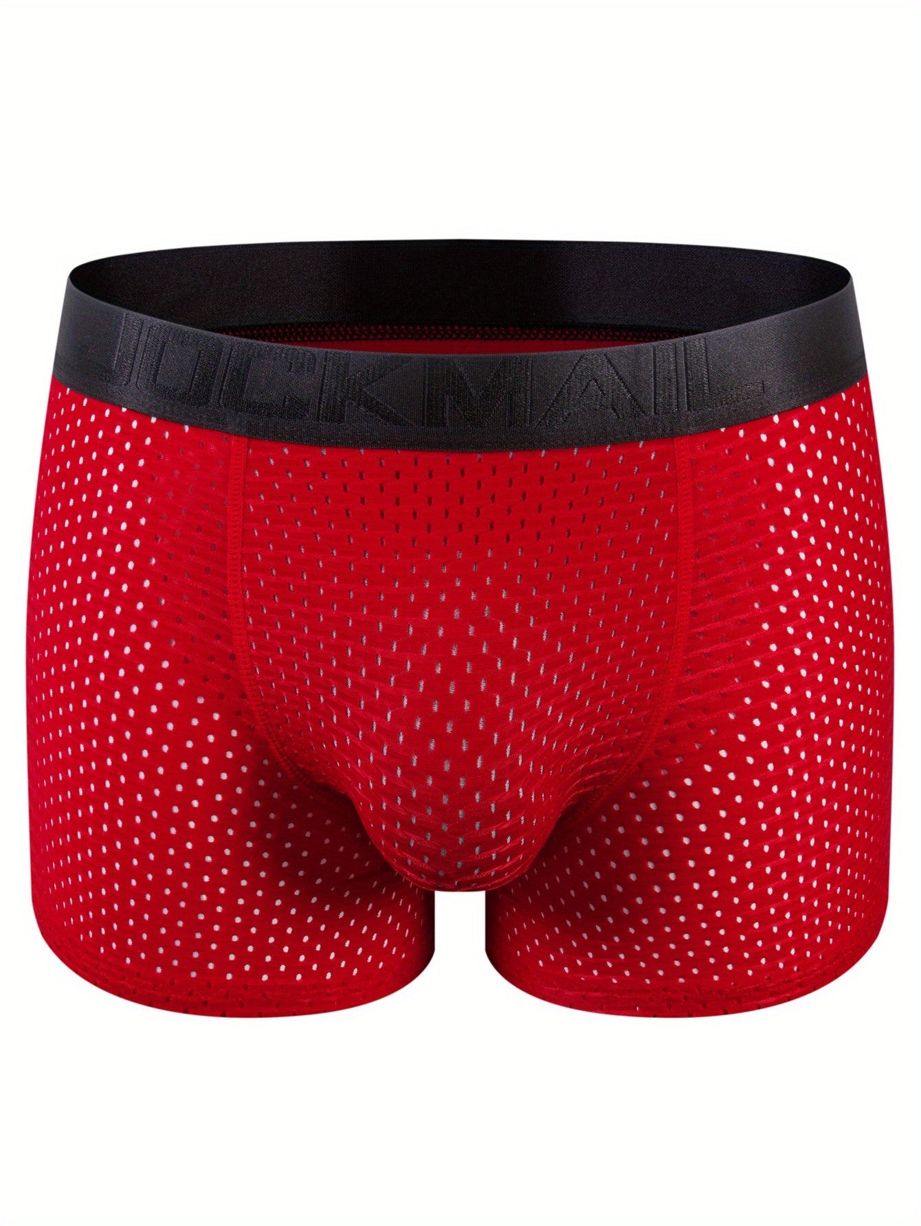 Men's breathable boxer briefs for gym, with butt shaping feature.