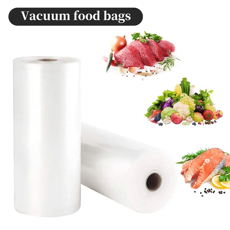 Food Freshness Bags, Vacuum Sealer Bags Roll, Food Grade Packaging Bags, Disposable Sealed Bags for Fruit, Vegetable, Meat, and Grain - Perfect for Kitchen Organization and Storage