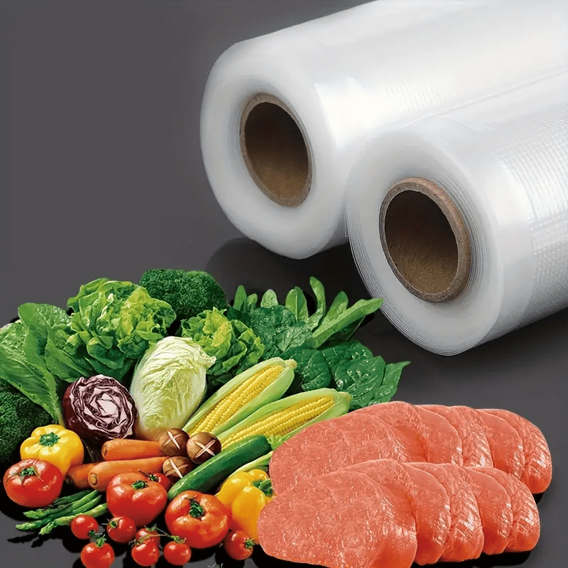 Food Freshness Bags, Vacuum Sealer Bags Roll, Food Grade Packaging Bags, Disposable Sealed Bags for Fruit, Vegetable, Meat, and Grain - Perfect for Kitchen Organization and Storage