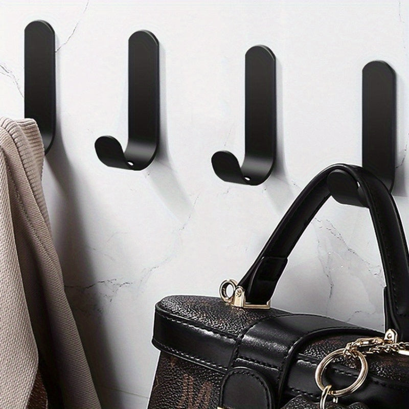 6 adhesive wall hooks for organizing keys, clothes, towels, and more!