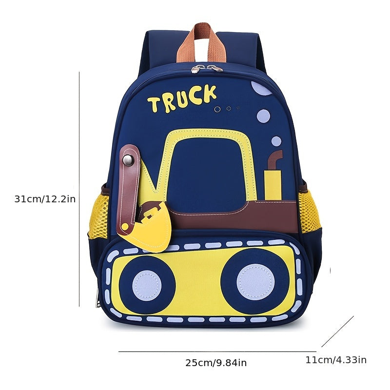 Children's adorable cartoon backpack - Lightweight, waterproof, and stain-resistant with adjustable straps for preschool and kindergarten. ideal for boys and girls aged 6.