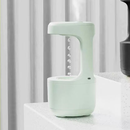 LED humidifier & oil diffuser with night light - Anti-Gravity, Large Capacity, USB powered for home.