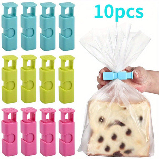 Set of 5/10 Food Sealing Bag Clips for Reusable Fresh Food Storage, Plastic Sealer Clamps for Snacks, Bread, and More, Ideal for Home Kitchen Storage