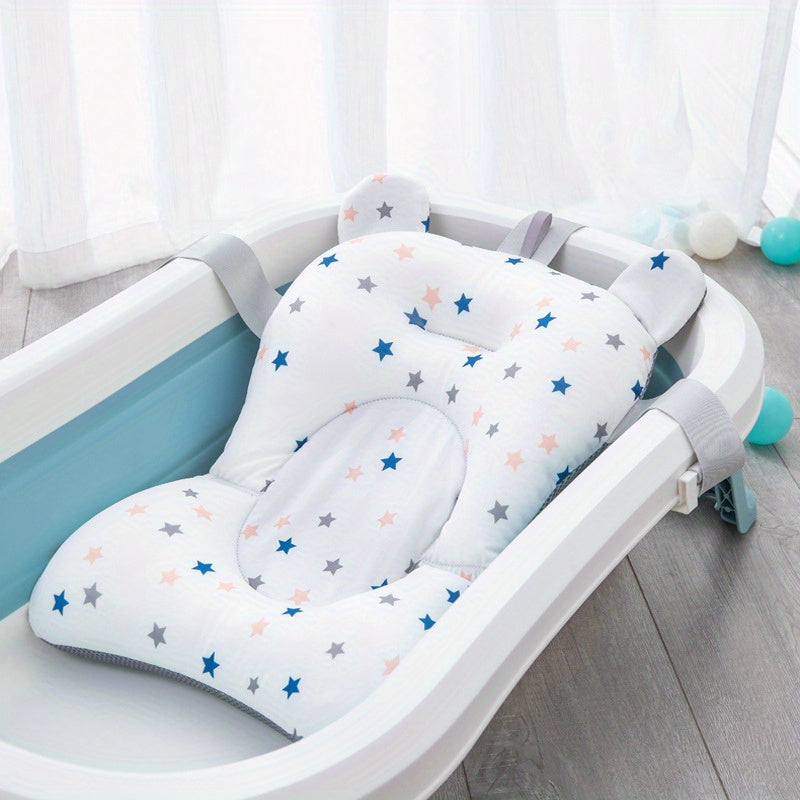 Bath Tub Pad with Non-Slip Design, Safety Support Foldable Mat Pillow for Comfort and Body Cushion