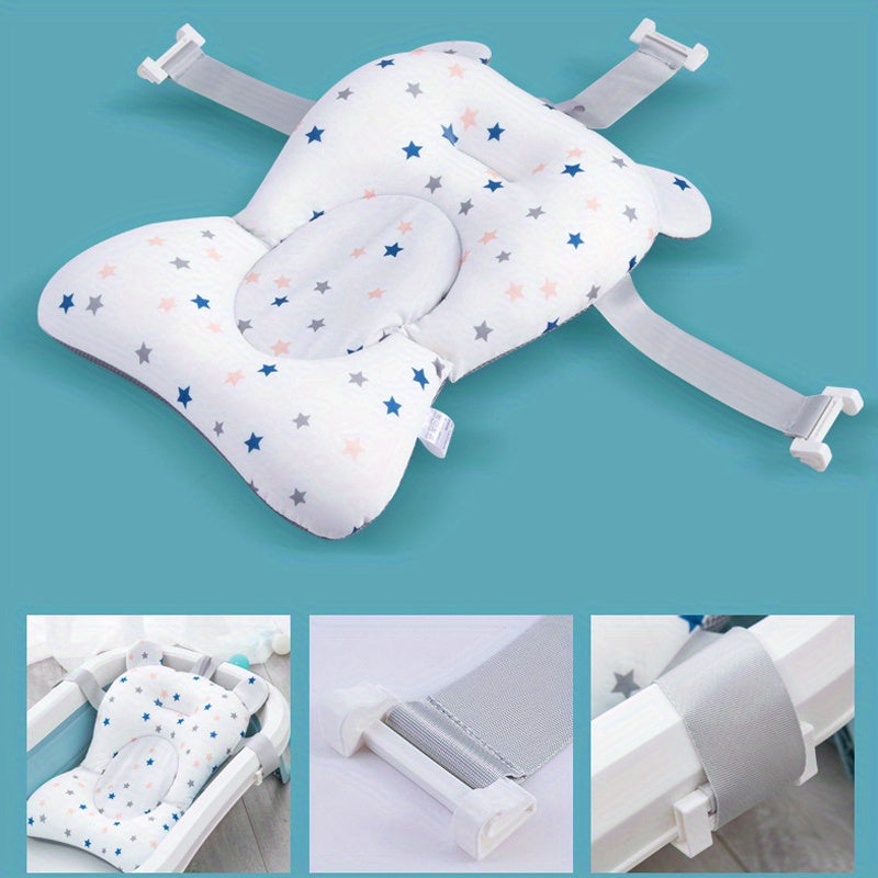 Bath Tub Pad with Non-Slip Design, Safety Support Foldable Mat Pillow for Comfort and Body Cushion