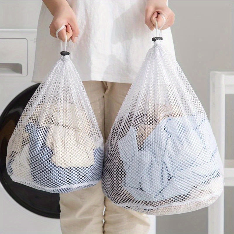 Durable Mesh Laundry Bag with Drawstring Closure - Multi-Purpose Organizer for Delicates, Undergarments, Socks & More - Ideal for Home, Dorms, and Travel