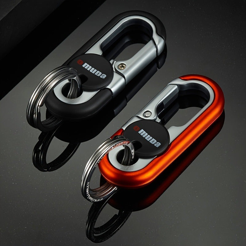 Durable metal alloy car key chain designed for men, ideal for stylishly hanging from your waist.