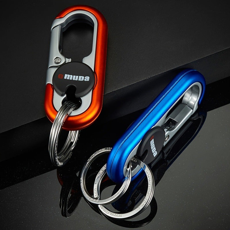 Durable metal alloy car key chain designed for men, ideal for stylishly hanging from your waist.