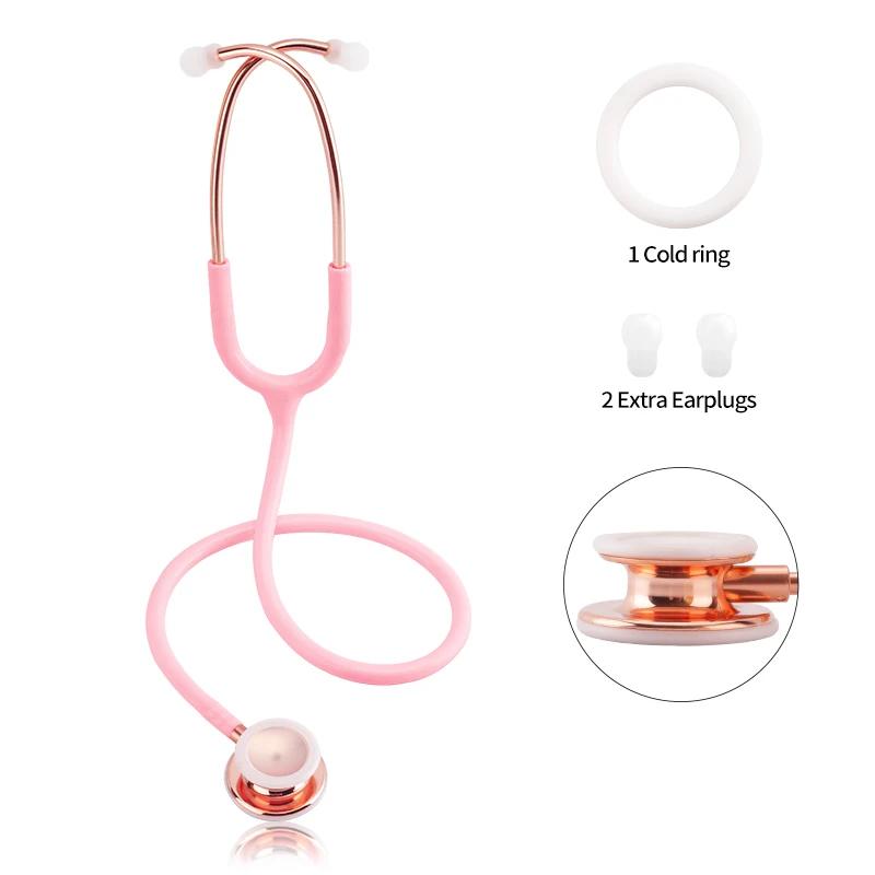 Professional cardiology stethoscope for nurses and doctors, portable and double-sided.