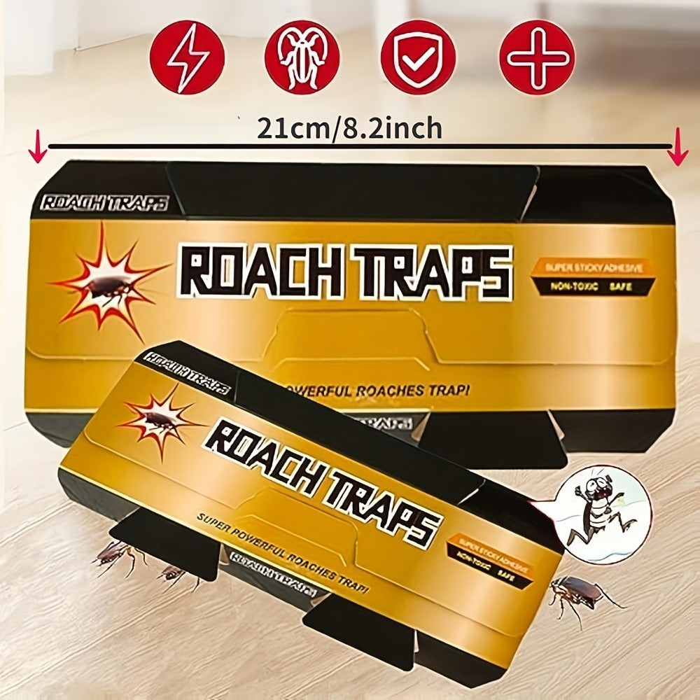 Cockroach traps available in sets of 5, 10, 15, or 20. Effective indoor infestation and home cockroach killer that is safe for pets and children.