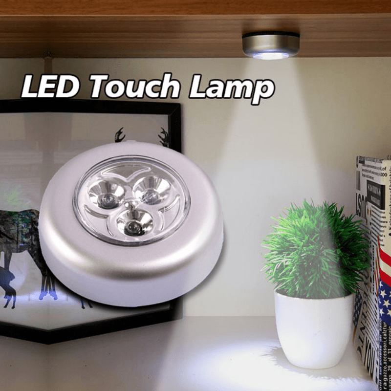 Top Pick: Set of 2 LED Touch Sensor Lights - Ideal for Closets, Cabinets, Kitchens, and Cars - Battery Operated (AA Batteries Sold Separately)