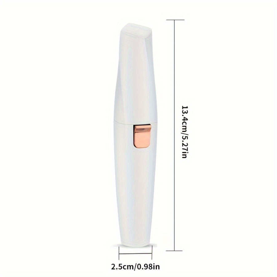 2 in 1 eyebrow trimmer for painless hair removal on eyebrows, lips, nose, body, and face specially designed for women.