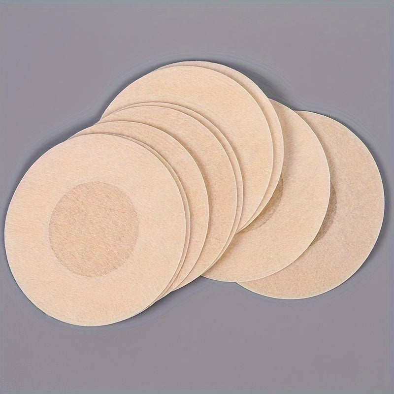 100 disposable nipple covers with invisible self-adhesive, anti-convex design for women's lingerie and underwear.