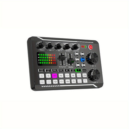 ROMOSON Professional Audio Mixer with USB Charging, DJ Effects & Voice Changer, PC/Smartphone Compatibility, ≤36V Lithium Battery