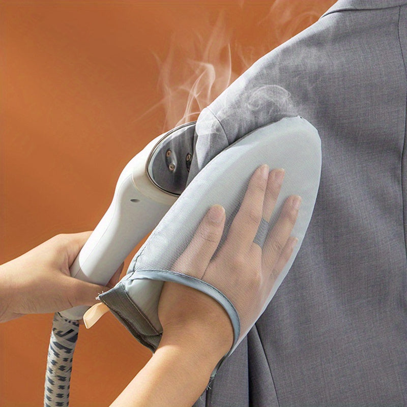 An assortment for ironing on the go: Portable Ironing Board, Electric Ironing Mat, Ironing Sponge, Compact Ironing Machine, Ironing Gloves, and Mini Ironing Cushion.