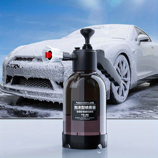 2L Hand Pump Foam Sprayer: No Need for Electricity or Battery, Ideal for Car and Home Cleaning