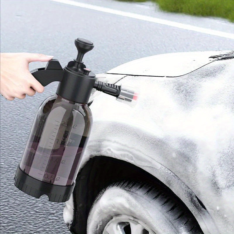 2L Hand Pump Foam Sprayer: No Need for Electricity or Battery, Ideal for Car and Home Cleaning