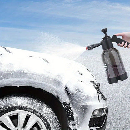 2L Hand Pump Foam Sprayer: No Need for Electricity or Battery, Ideal for Car and Home Cleaning