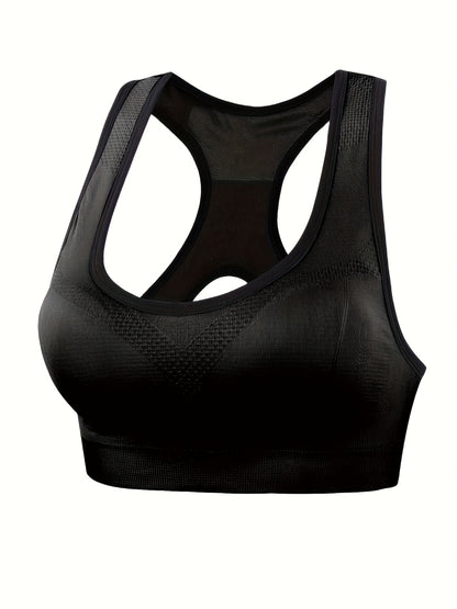 Sleek, comfy sports bra with breathable fabric for women's fitness and lingerie.