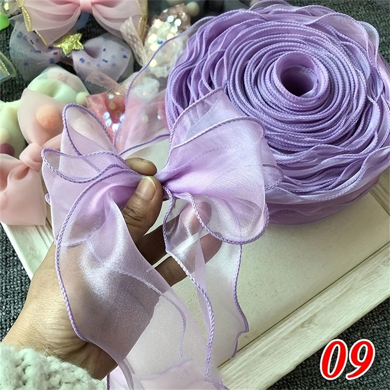 Valentine's Day gift wrapping chiffon curling ribbon for weddings and decorations.