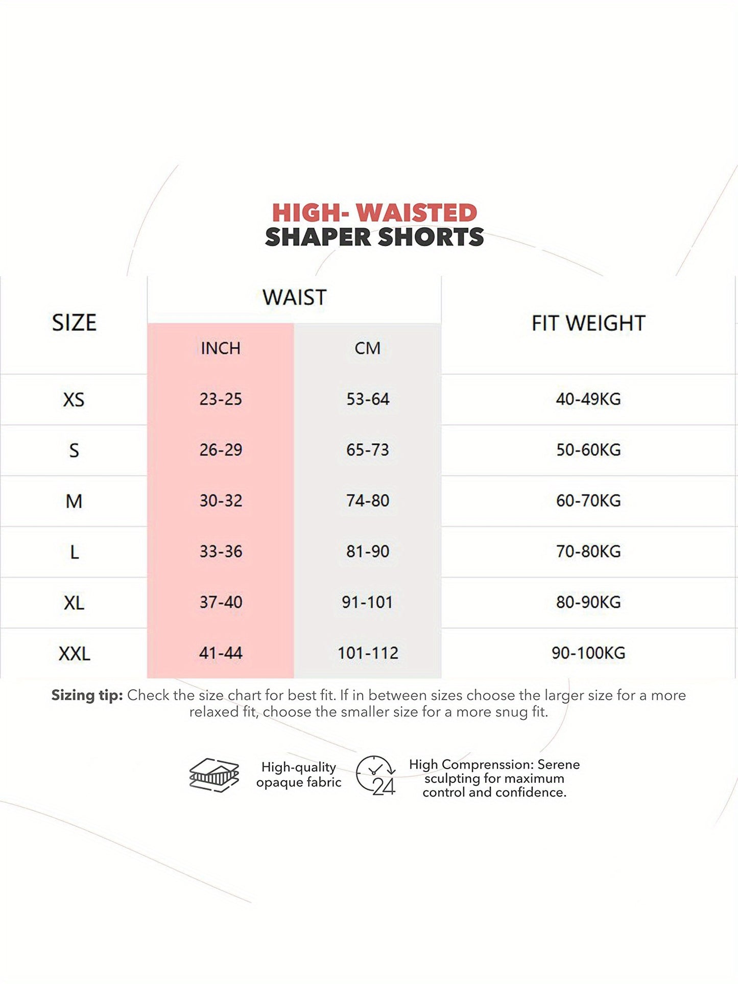 High waist shaping shorts for women with tummy control and slimming compression.