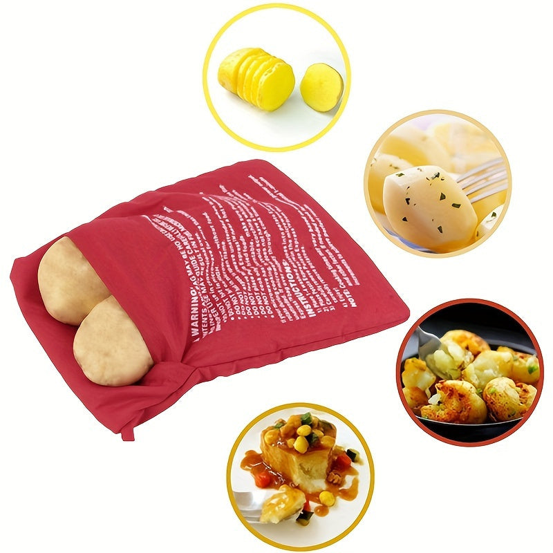 Potato Express Microwave Bags: Reusable Nylon Pouches for Safely Cooking Perfect Baked Potatoes in Minutes - A Must-Have Kitchen Tool