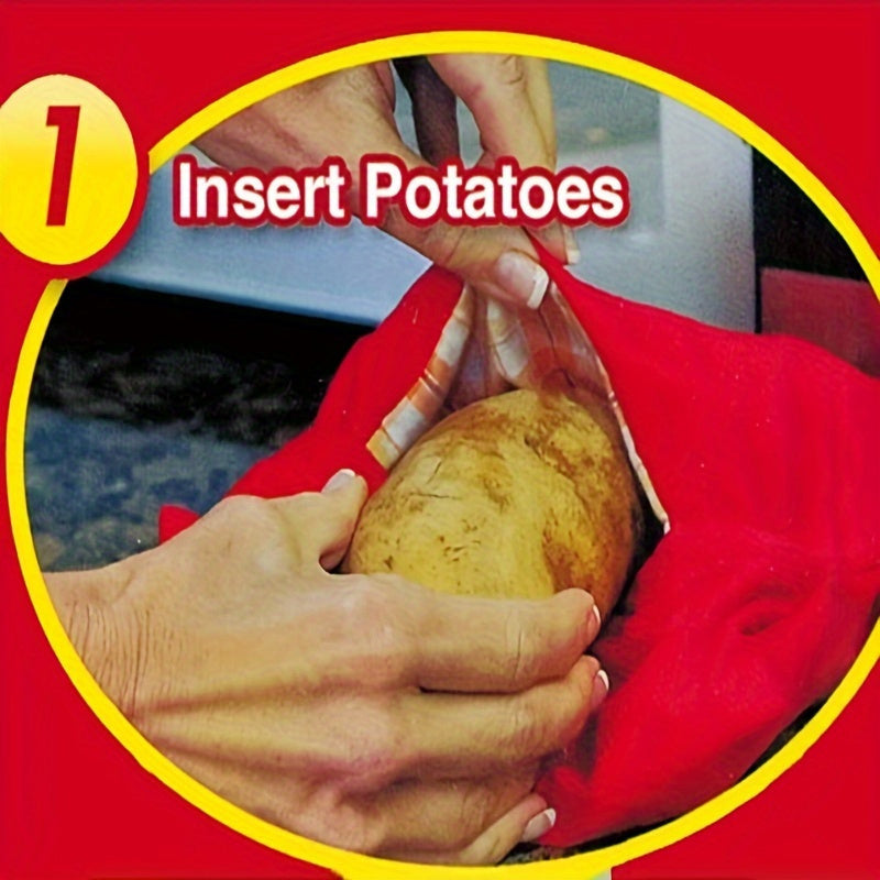 Potato Express Microwave Bags: Reusable Nylon Pouches for Safely Cooking Perfect Baked Potatoes in Minutes - A Must-Have Kitchen Tool