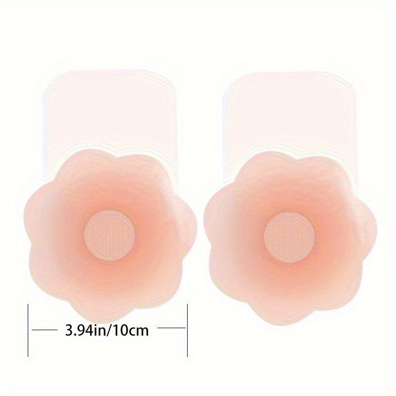 Silicone nipple covers for women's lingerie and underwear, strapless and self-adhesive.