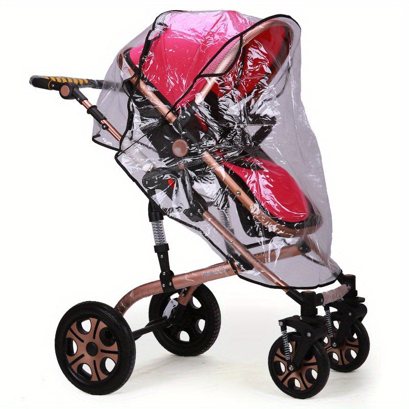 Transparent, breathable, and versatile, the Universal Stroller Rain Cover provides protection from weather conditions, wind, and the sun for your baby and their stroller. This accessory is a must-have for any parent on-the-go.