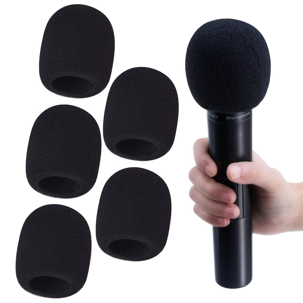 5 Foam Mic Covers for Handheld Microphones, Thickened Sponge, Disposable, Eid Al-Adha Mubarak