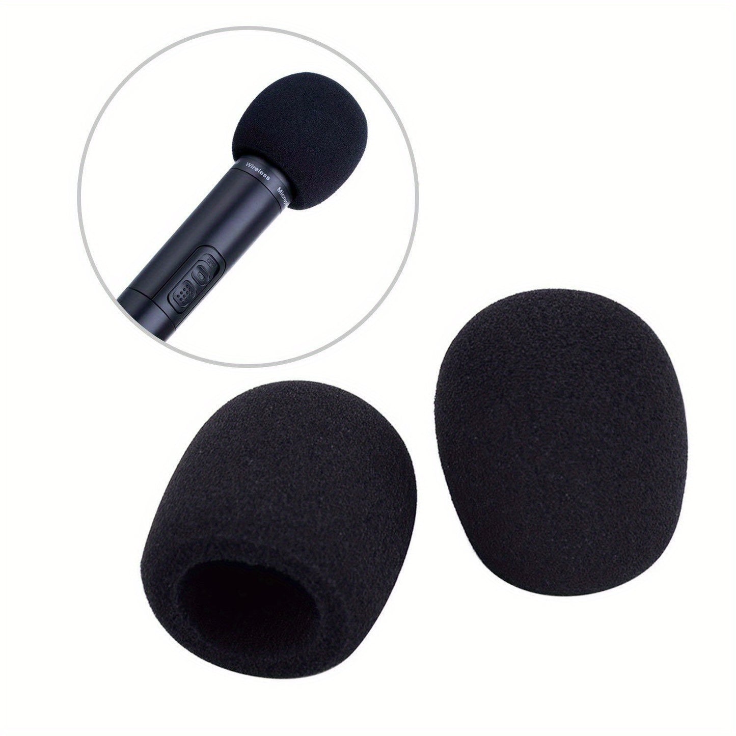 5 Foam Mic Covers for Handheld Microphones, Thickened Sponge, Disposable, Eid Al-Adha Mubarak