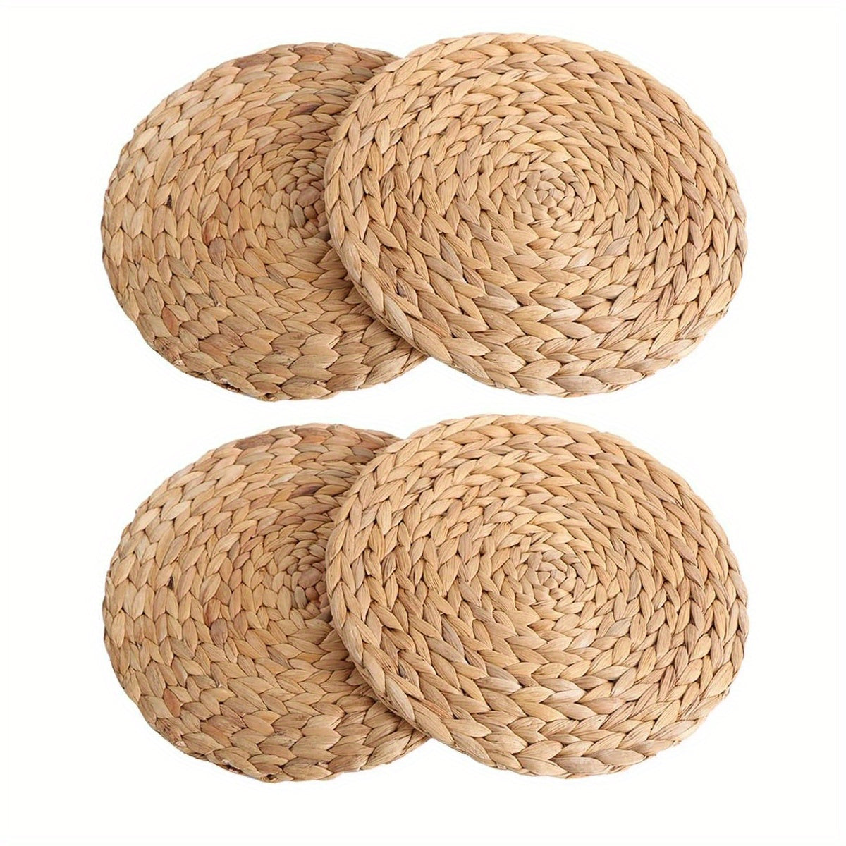 Water Hyacinth Weave Placemats in 2, 4, or 6pcs, 29.97 cm