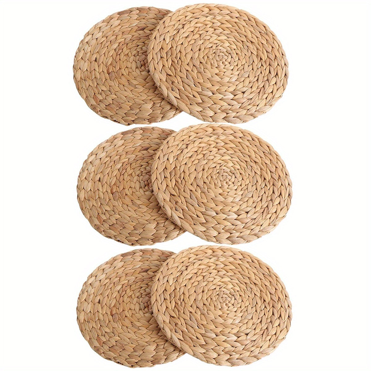 Water Hyacinth Weave Placemats in 2, 4, or 6pcs, 29.97 cm