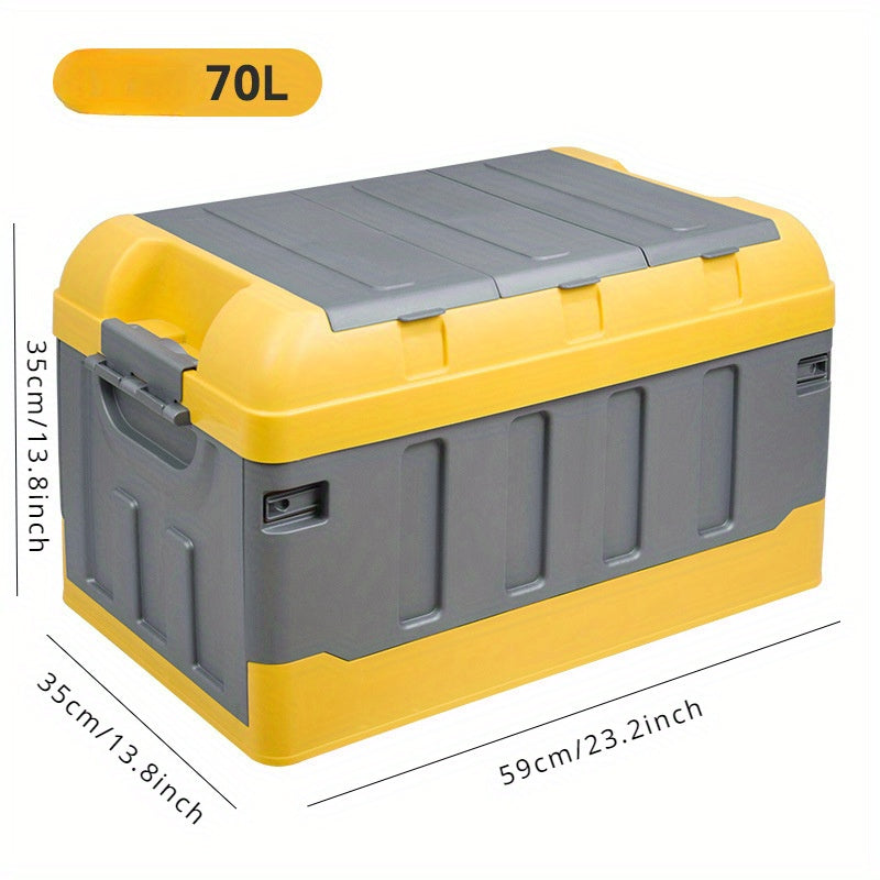 Home car trunk storage box that folds, ideal for outdoor camping and household organization.