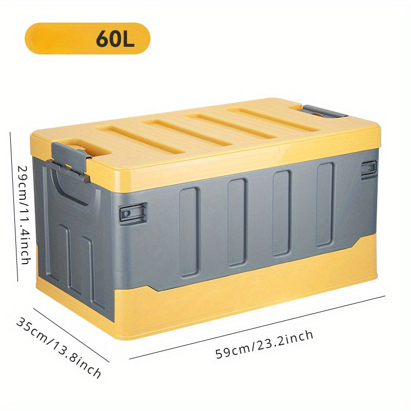 Home car trunk storage box that folds, ideal for outdoor camping and household organization.