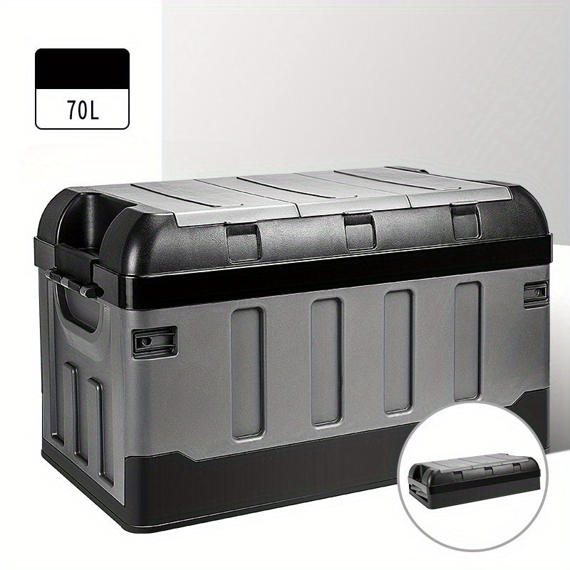 Home car trunk storage box that folds, ideal for outdoor camping and household organization.