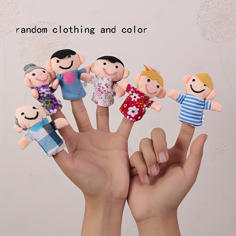 Set of finger puppets for educators and guardians to teach and tell original stories, a tool for storytelling and reading.