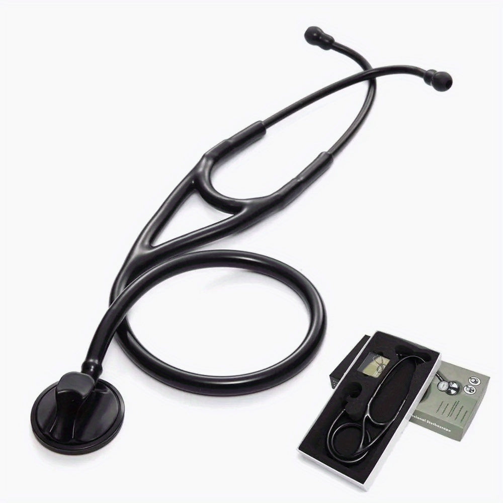 Single Head Professional Cardiology Stethoscope with Aluminum Alloy and 60.96cm Tube for Doctors, Students, and Nurses for Precision Heart and Lung Exams.