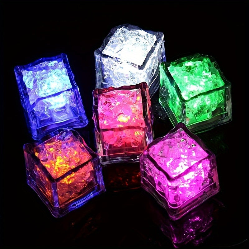 3 glowing shower cubes that light up in water, perfect for KTV bars and holiday decorations in the bathroom.