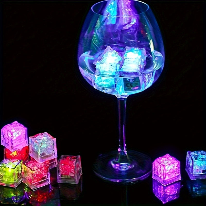 3 glowing shower cubes that light up in water, perfect for KTV bars and holiday decorations in the bathroom.