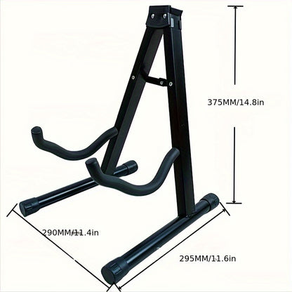 Metal A-shaped folding guitar rack stand