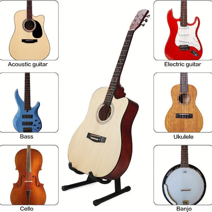 Metal A-shaped folding guitar rack stand