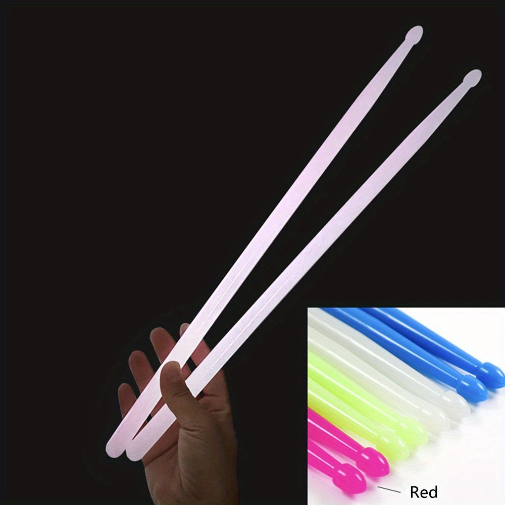 5A Fluorescent Drum Sticks for drums, jazz hammers, nylon luminous beat drumsticks for beginners and performers, drummer gifts.