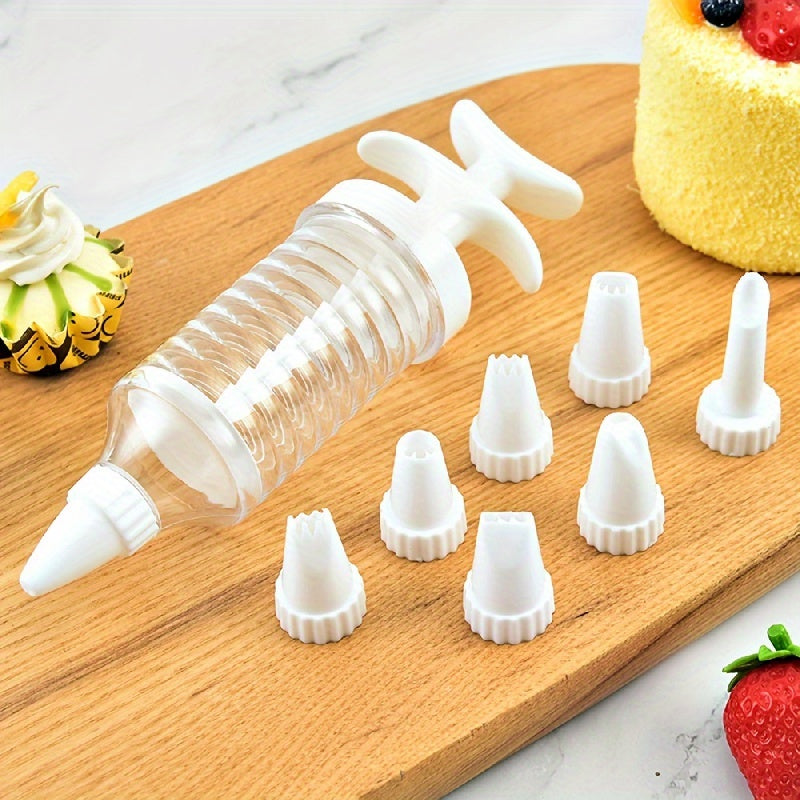 8pcs Cake Decorating Nozzle for restaurant, creates delicious masterpieces with 8 sizes of nozzle in this ultimate kit.