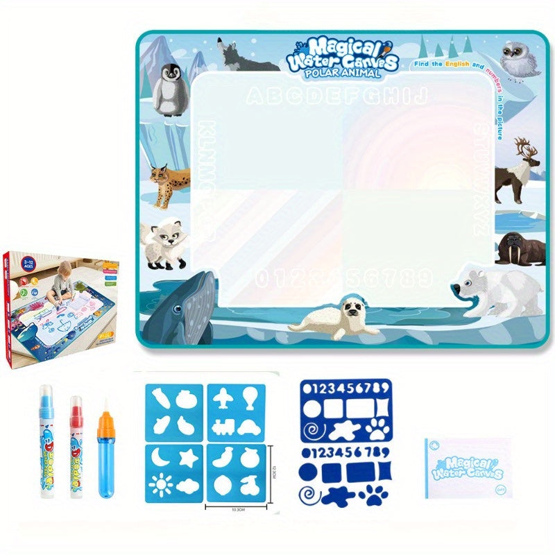 Toy puzzles, Enchanted Water Canvas, Drawing Pad, Scribble Board, Kids' Graffiti Art, Watercolor Mat, Artistic Drawing Board