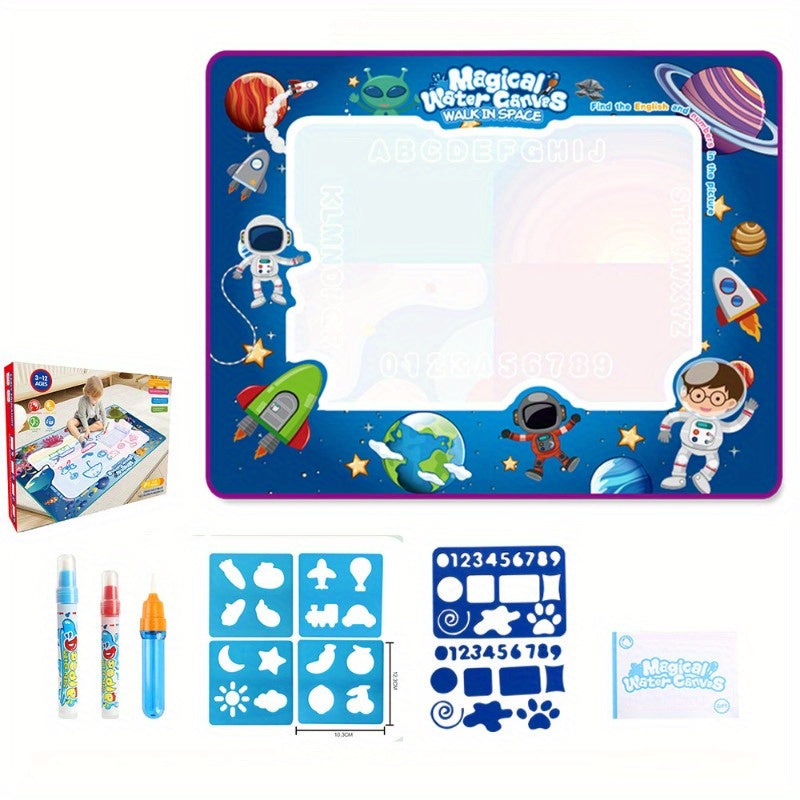 Toy puzzles, Enchanted Water Canvas, Drawing Pad, Scribble Board, Kids' Graffiti Art, Watercolor Mat, Artistic Drawing Board