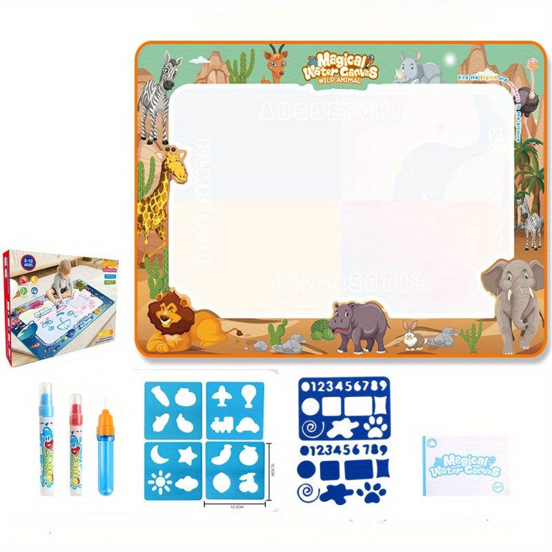 Toy puzzles, Enchanted Water Canvas, Drawing Pad, Scribble Board, Kids' Graffiti Art, Watercolor Mat, Artistic Drawing Board