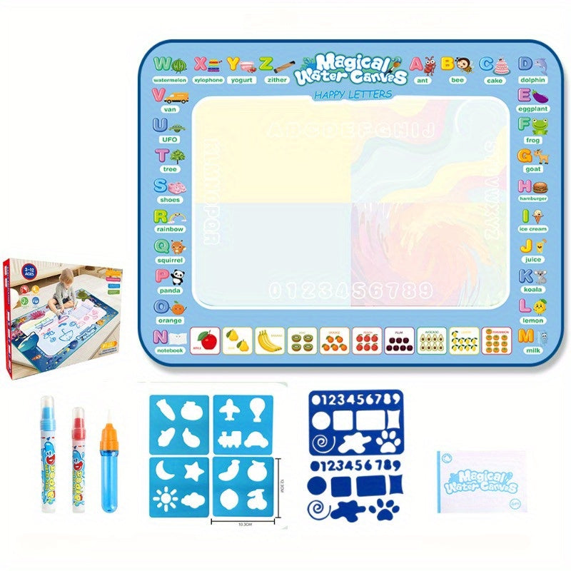 Toy puzzles, Enchanted Water Canvas, Drawing Pad, Scribble Board, Kids' Graffiti Art, Watercolor Mat, Artistic Drawing Board